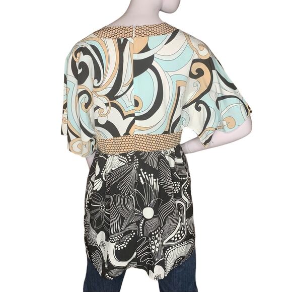 Daisy Fuentes Top Large Petite Short Sleeve - Picture 3 of 10